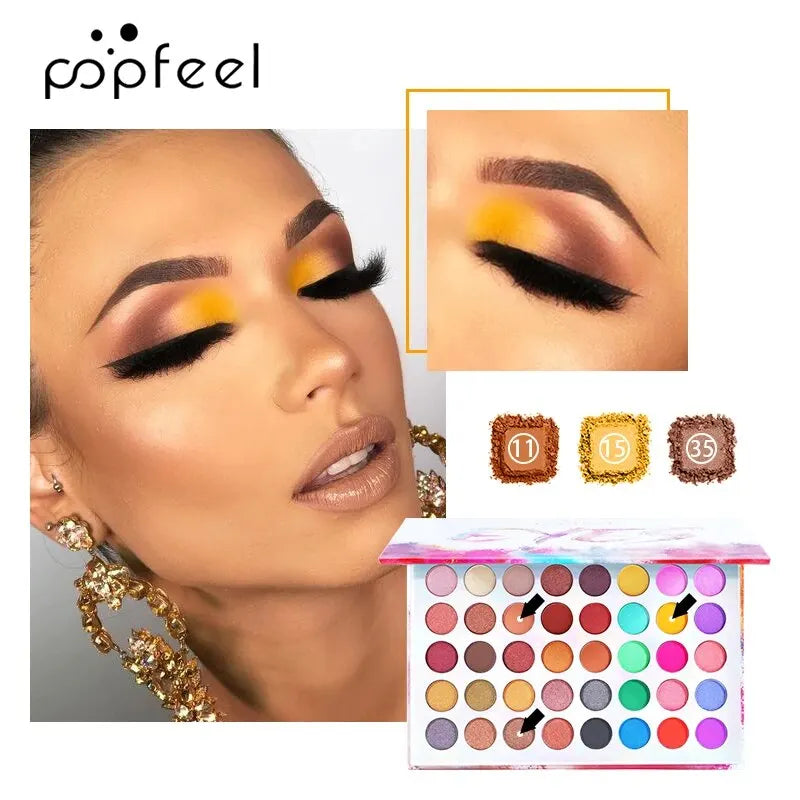 Paleta de Sombra Popfeel Profissional 40 cores